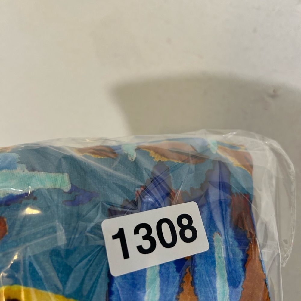 David Nieper Ladies Maxi Dressing Gown XL BLUE Floral Kaftan Lounge Graphic - Picture 11 of 12